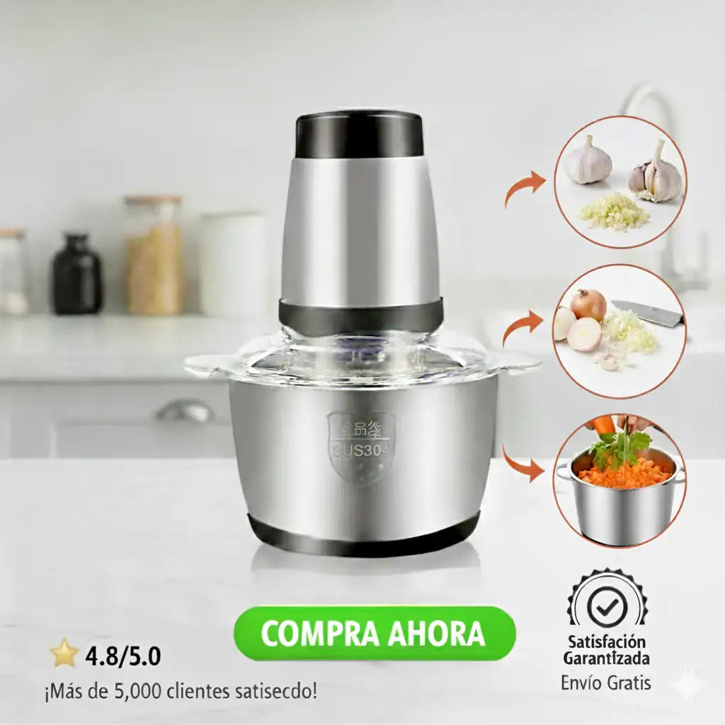¡Chao a la picada a mano! Descubra el Secreto de una Cocina Rápida y Fácil.
