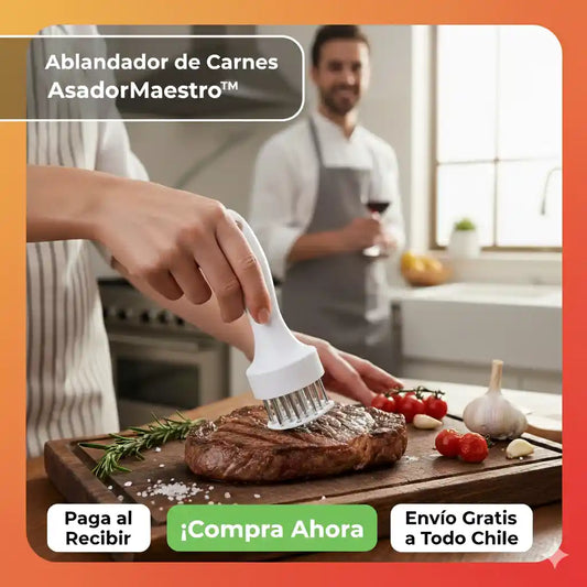 Consigue Carnes Tiernas y Jugosas Siempre con el ablandador AsadorMaestro™
