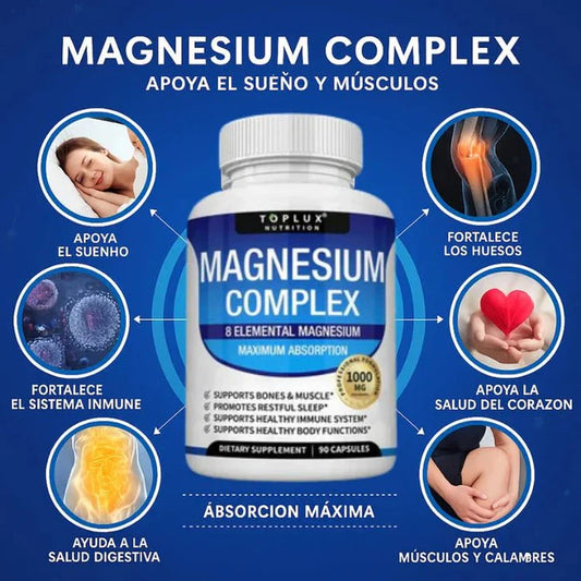 El Descanso que Mereces: Recupera tu Energía y Duerme Profundamente con Magnesio Complex ™ | Complejo 8 en 1