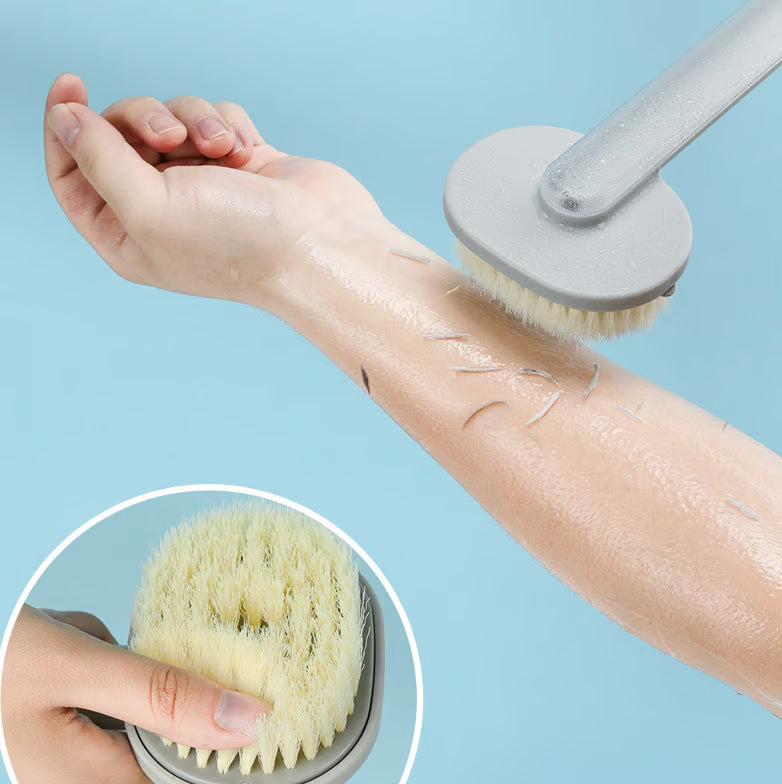 ¡Tu ducha nunca será igual! Cepillo de baño con mango largo para una limpieza profunda y cómoda