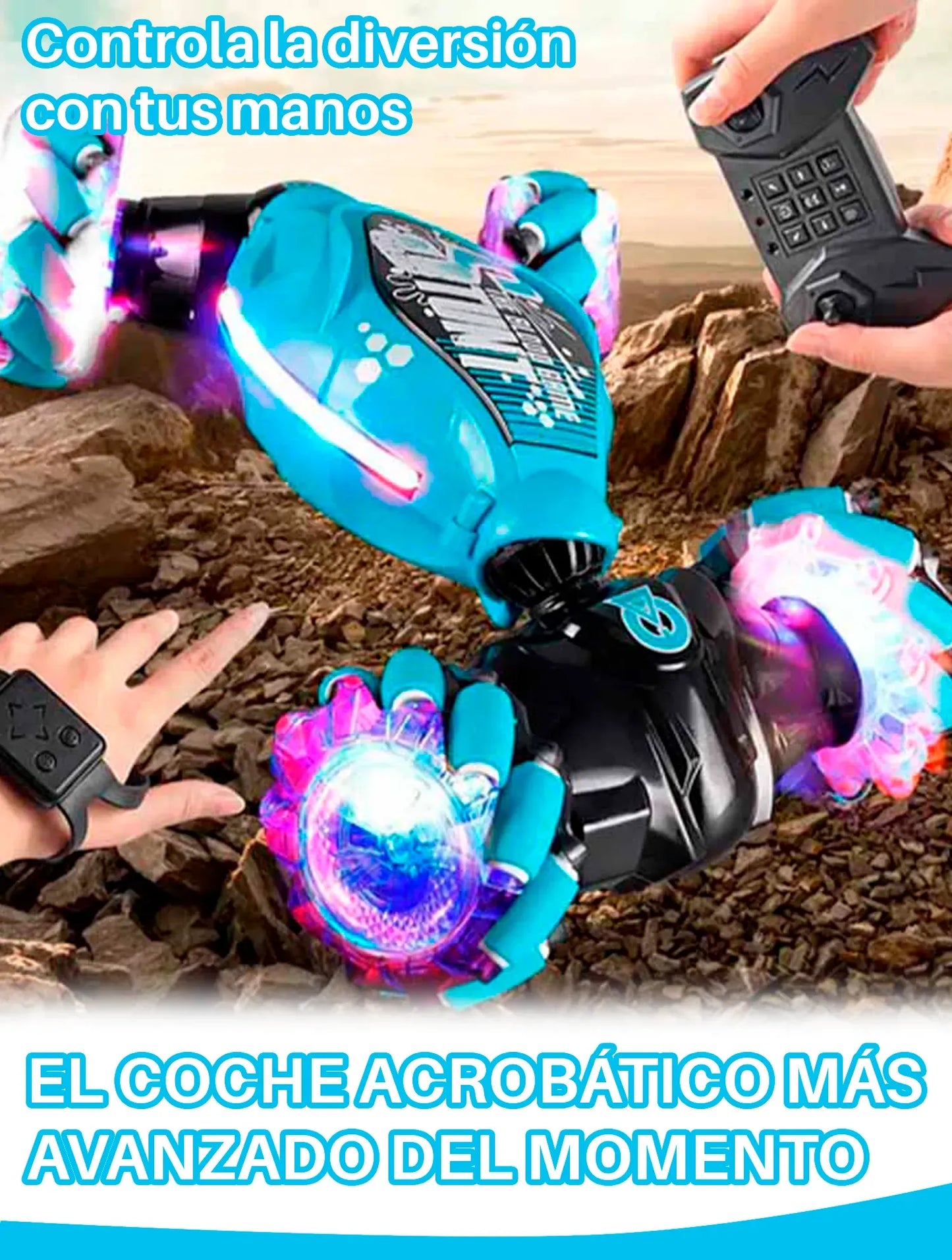 Auto Control Remoto Acróbata + Pulsera