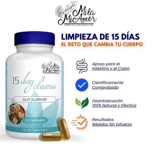 15 Day Cleanse desintoxica tu cuerpo y mejora tu calidad de vida.