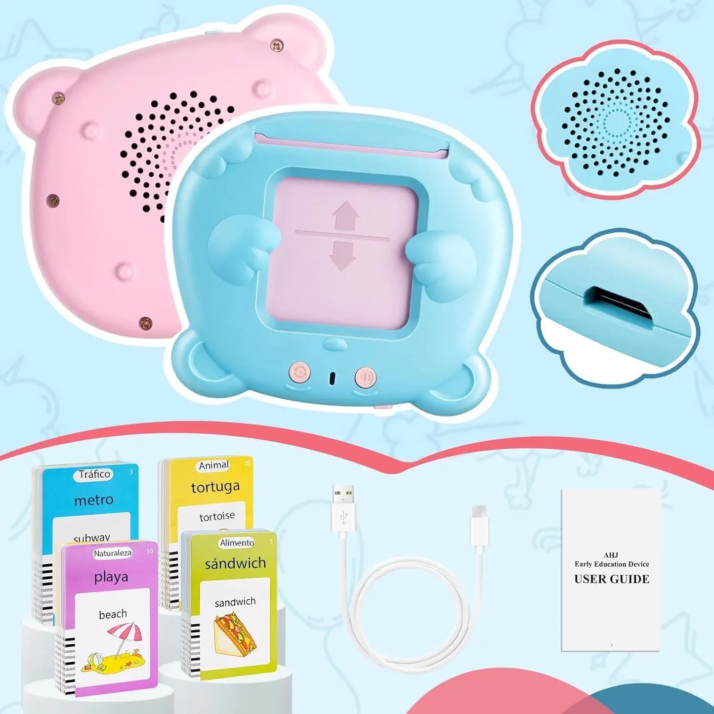 Mantasori™ Lector de Tarjetas Bilingües